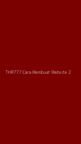 Tampilan Antarmuka Aplikasi Thr777 Cara Membuat Website - 2