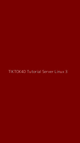 Tampilan Antarmuka Aplikasi Tiktok4d Tutorial Server Linux - 3