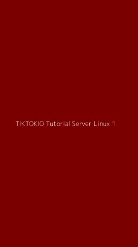 Tampilan Antarmuka Aplikasi Tiktokio Tutorial Server Linux - 1
