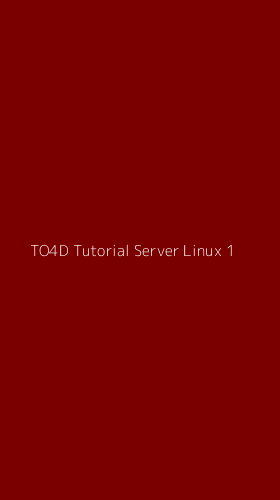 Tampilan Antarmuka Aplikasi To4d Tutorial Server Linux - 1