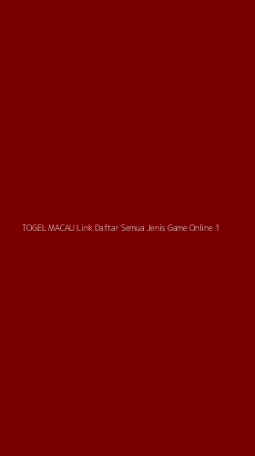 Tampilan Antarmuka Aplikasi Togel Macau Link Daftar Semua Jenis Game Online - 1