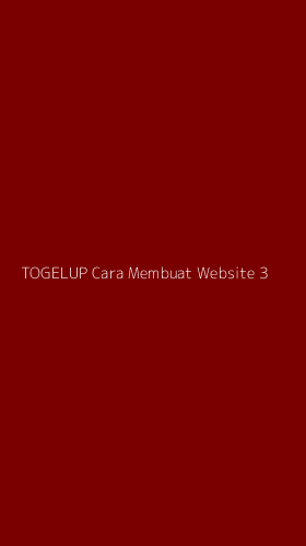 Tampilan Antarmuka Aplikasi Togelup Cara Membuat Website - 3