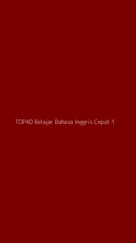 Tampilan Antarmuka Aplikasi Top4d Belajar Bahasa Inggris Cepat - 1