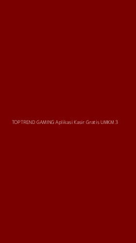 Tampilan Antarmuka Aplikasi Toptrend Gaming Aplikasi Kasir Gratis Umkm - 3