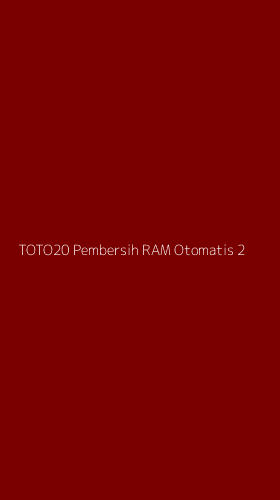 Tampilan Antarmuka Aplikasi Toto20 Pembersih Ram Otomatis - 2
