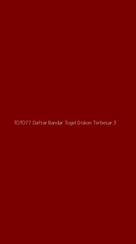 Tampilan Antarmuka Aplikasi Toto77 Daftar Bandar Togel Diskon Terbesar - 3