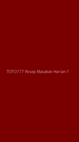 Tampilan Antarmuka Aplikasi Toto777 Resep Masakan Harian - 1