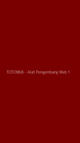 Tampilan Antarmuka Aplikasi TOTO868 - Alat Pengembang Web - 1