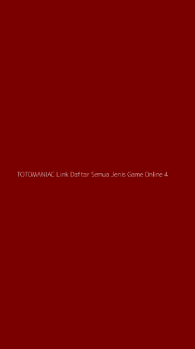 Tampilan Antarmuka Aplikasi Totomaniac Link Daftar Semua Jenis Game Online - 4