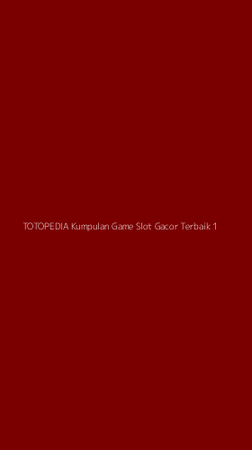 Tampilan Antarmuka Aplikasi Totopedia Kumpulan Game Slot Gacor Terbaik - 1