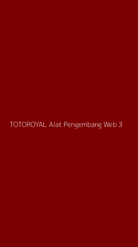 Tampilan Antarmuka Aplikasi Totoroyal Alat Pengembang Web - 3