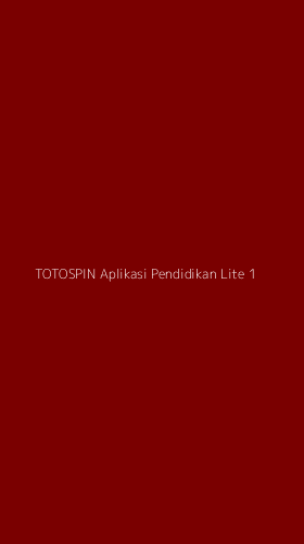 Tampilan Antarmuka Aplikasi Totospin Aplikasi Pendidikan Lite - 1