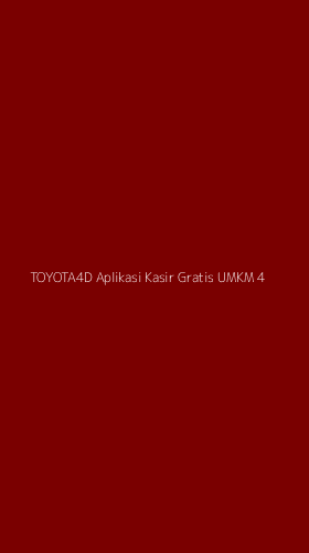 Tampilan Antarmuka Aplikasi Toyota4d Aplikasi Kasir Gratis Umkm - 4