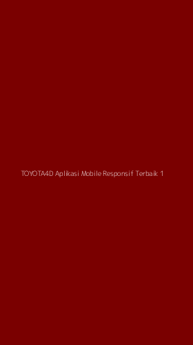 Tampilan Antarmuka Aplikasi Toyota4d Aplikasi Mobile Responsif Terbaik - 1