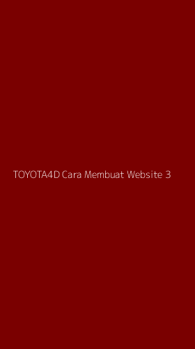 Tampilan Antarmuka Aplikasi Toyota4d Cara Membuat Website - 3