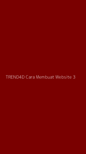 Tampilan Antarmuka Aplikasi Trend4d Cara Membuat Website - 3