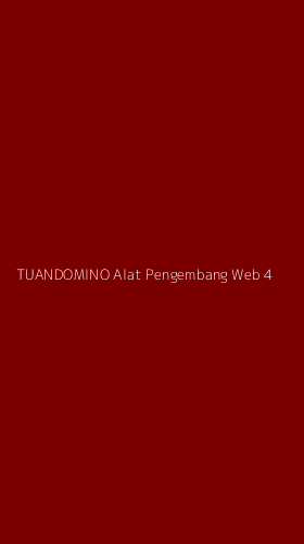 Tampilan Antarmuka Aplikasi Tuandomino Alat Pengembang Web - 4