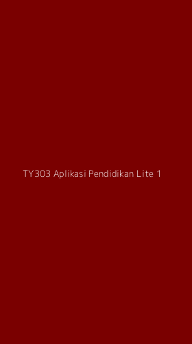 Tampilan Antarmuka Aplikasi Ty303 Aplikasi Pendidikan Lite - 1