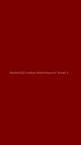Tampilan Antarmuka Aplikasi Tabelshio2023 Aplikasi Mobile Responsif Terbaik - 3
