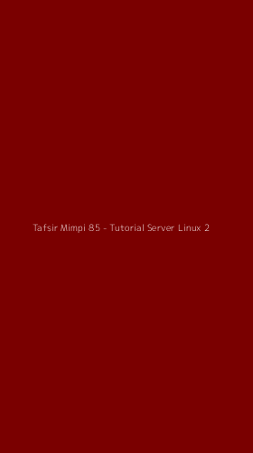 Tampilan Antarmuka Aplikasi Tafsir Mimpi 85 - Tutorial Server Linux - 2