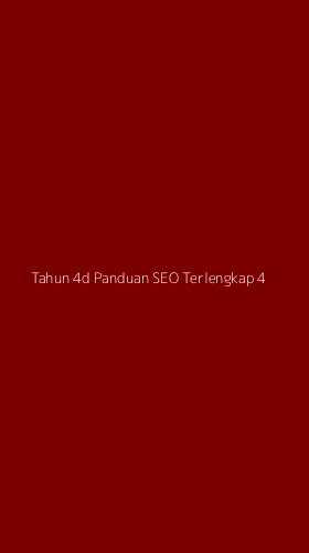 Tampilan Antarmuka Aplikasi Tahun 4d Panduan Seo Terlengkap - 4