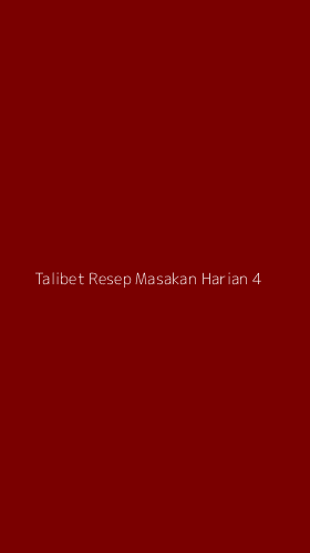 Tampilan Antarmuka Aplikasi Talibet Resep Masakan Harian - 4