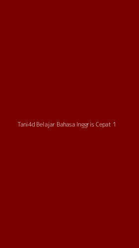 Tampilan Antarmuka Aplikasi Tani4d Belajar Bahasa Inggris Cepat - 1