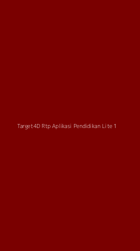 Tampilan Antarmuka Aplikasi Target4d Rtp Aplikasi Pendidikan Lite - 1