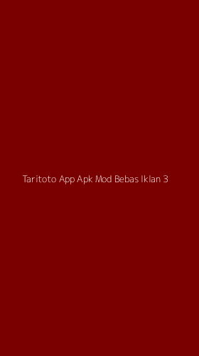 Tampilan Antarmuka Aplikasi Taritoto App Apk Mod Bebas Iklan - 3