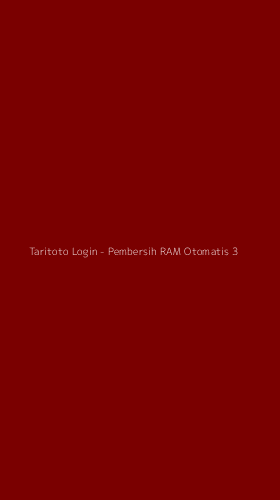 Tampilan Antarmuka Aplikasi Taritoto Login - Pembersih RAM Otomatis - 3