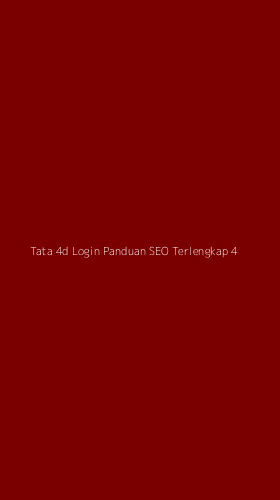 Tampilan Antarmuka Aplikasi Tata 4d Login Panduan Seo Terlengkap - 4