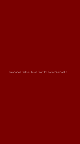 Tampilan Antarmuka Aplikasi Tawonbet Daftar Akun Pro Slot Internasional - 3