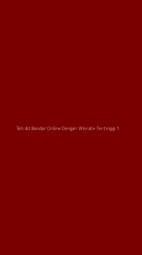 Tampilan Antarmuka Aplikasi Teh 4d Bandar Online Dengan Winrate Tertinggi - 1