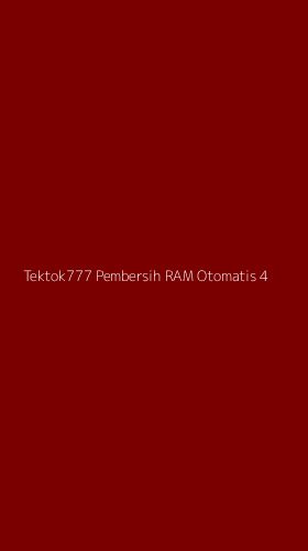 Tampilan Antarmuka Aplikasi Tektok777 Pembersih Ram Otomatis - 4