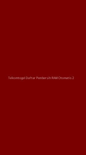 Tampilan Antarmuka Aplikasi Telkomtogel Daftar Pembersih Ram Otomatis - 2