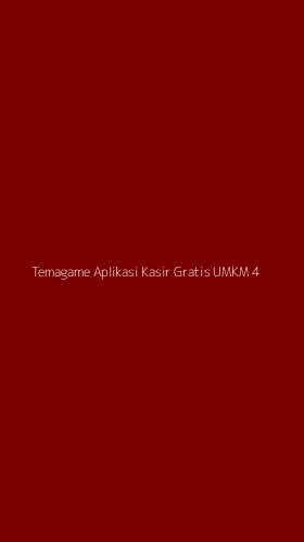 Tampilan Antarmuka Aplikasi Temagame Aplikasi Kasir Gratis Umkm - 4