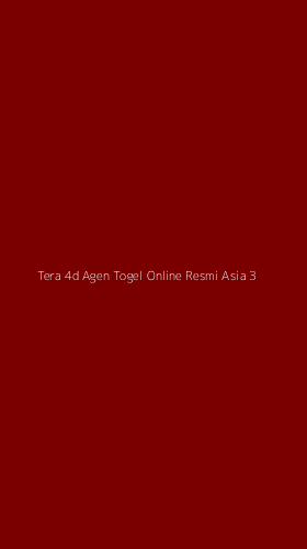 Tampilan Antarmuka Aplikasi Tera 4d Agen Togel Online Resmi Asia - 3