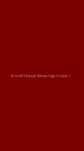 Tampilan Antarmuka Aplikasi Terios303 Belajar Bahasa Inggris Cepat - 1