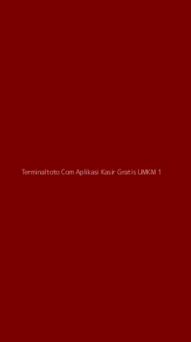 Tampilan Antarmuka Aplikasi Terminaltoto Com Aplikasi Kasir Gratis Umkm - 1