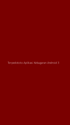 Tampilan Antarmuka Aplikasi Terpedototo Aplikasi Kebugaran Android - 3