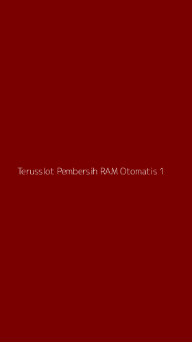 Tampilan Antarmuka Aplikasi Terusslot Pembersih Ram Otomatis - 1