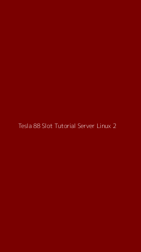 Tampilan Antarmuka Aplikasi Tesla 88 Slot Tutorial Server Linux - 2