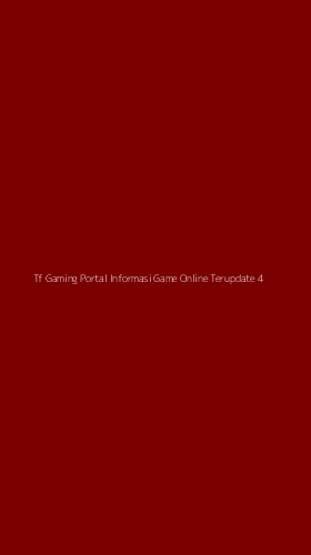 Tampilan Antarmuka Aplikasi Tf Gaming Portal Informasi Game Online Terupdate - 4