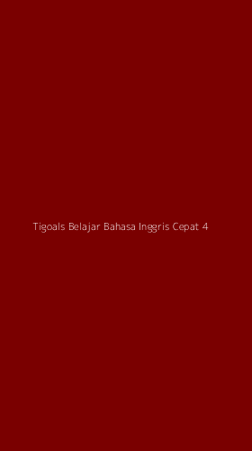 Tampilan Antarmuka Aplikasi Tigoals Belajar Bahasa Inggris Cepat - 4
