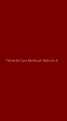 Tampilan Antarmuka Aplikasi Tiktak4d Cara Membuat Website - 4