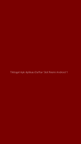 Tampilan Antarmuka Aplikasi Tiktogel Apk Aplikasi Daftar Slot Resmi Android - 1