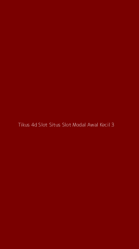 Tampilan Antarmuka Aplikasi Tikus 4d Slot Situs Slot Modal Awal Kecil - 3
