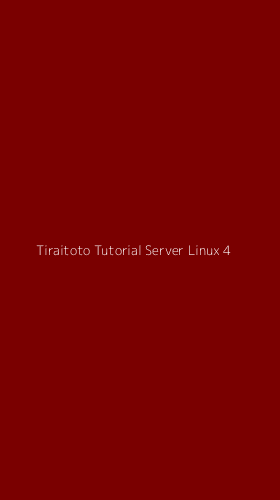 Tampilan Antarmuka Aplikasi Tiraitoto Tutorial Server Linux - 4