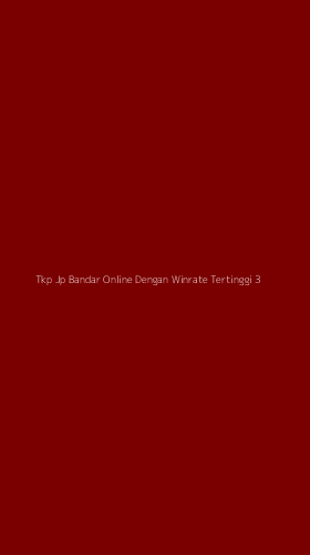 Tampilan Antarmuka Aplikasi Tkp Jp Bandar Online Dengan Winrate Tertinggi - 3