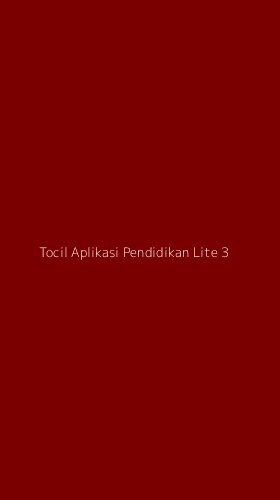 Tampilan Antarmuka Aplikasi Tocil Aplikasi Pendidikan Lite - 3
